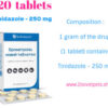 giardia,amoebiasis,diarrhea,salmonellosis, trichomoniasis,Tindamax