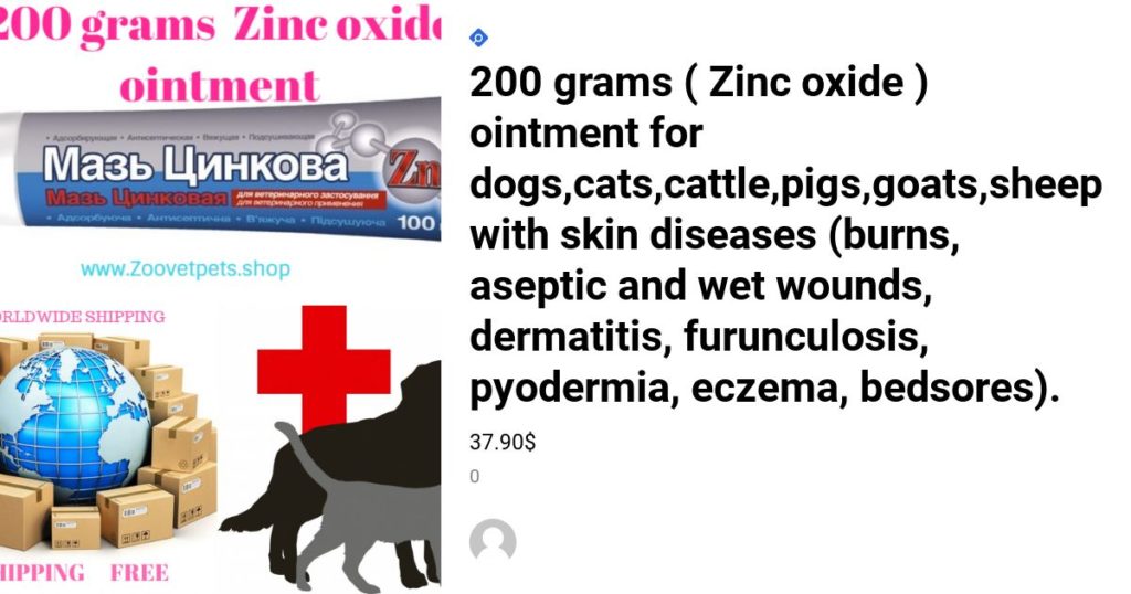 Can You Put Zinc Oxide On Your Dog