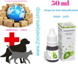 Liver detox drops dogs cats liver recovery deworming detoxification veterinary
