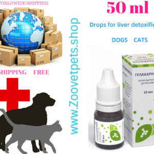 Liver detox drops dogs cats liver recovery deworming detoxification veterinary