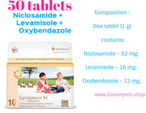 Niclosamide Levamisole Oxybendazole dogs cats deworming diphyllobotriosis ankylostomiasis toxascariasis toxocariasis trichocephaliasis unzinariasis veniosis veterinary medicine