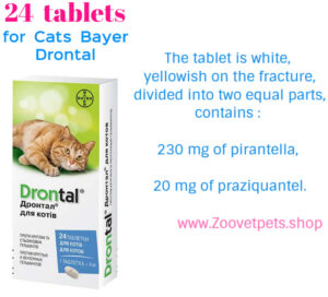 Bayer Drontal cats antihelminthic deworming helminth infections broad spectrum prevention treatment veterinary medicine