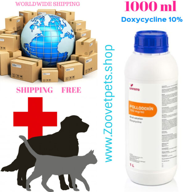 Doxycycline 10% infection treatment pigs poultry Pasteurella Escherichia coli Salmonella Staphylococcus Streptococcus Clostridium Rickettsia Chlamydia Mycoplasma veterinary medicine