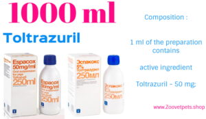 Baycox 5% Toltrazuril coccidiosis treatment Eimeria bovis Eimeria zuernii Eimeria alabamesis Isospora suis young cattle calves piglets veterinary medicine