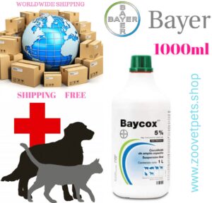 Baycox 5% Toltrazuril coccidiosis treatment Eimeria Carpelli cattle pigs lambs calves dogs rabbits veterinary medicine
