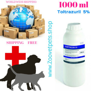 Toltrazuril 5% coccidiosis treatment Eimeria Carpelli cattle pigs lambs calves rabbits dogs Baycox analog veterinary medicine