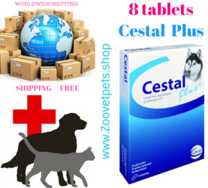 Cestal Plus Ceva liver flavor nematodosis treatment cestodosis treatment deworming tablets dogs veterinary medicine pet parasite control