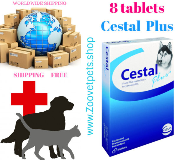 8 Tablets Cestal Plus Liver Flavor for Nematodosis and Cestodosis in Dogs (Ceva) - Image 3