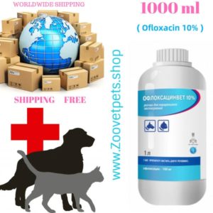 1000ml ( Ofloxacin 10% ) Pigs, calves, lambs, poultry, dogs, cats Septicemia, pneumonia, bronchitis, rhinitis, sinusitis, bronchopneumonia, gastritis, enteritis, nephritis, mastitis, arthritis and endometritis