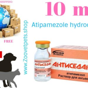 10ml Antistress ( Atipamezol hydrochloride ) Elimination of sedative and analgesic effects (Medetomidine) in dogs and cats, as well as the need to eliminate the side effects on the cardiovascular and respiratory systems