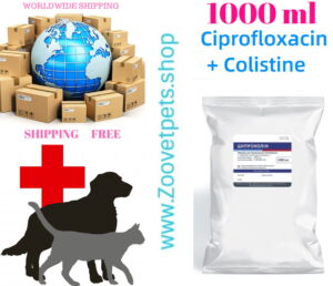 Ciprofloxacin Colistine bacterial infections pneumonia dogs cats Cipro Ciloxan veterinary medicine pet health