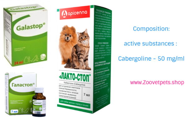 7ml ( Cabergoline ) for Suppressing Lactation and False Pregnancy in Small Dogs and Cats - Image 2
