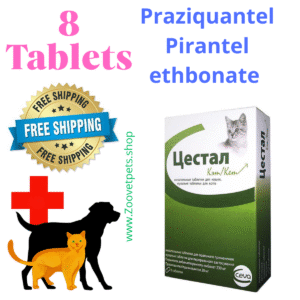 8 Tablets ( Cestal ) for Catss - Nematodosis & Cestodosis